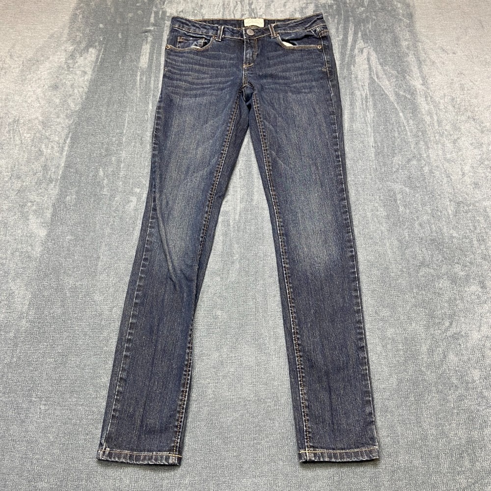 Aeropostale Ashley Jeans Womens 3/4 Reg Blue Denim Cotton Stretch Ultra Skinny